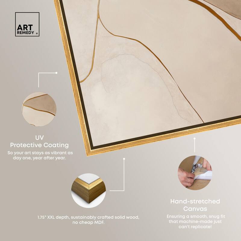Taupe Terrain II Canvas by Art Remedy