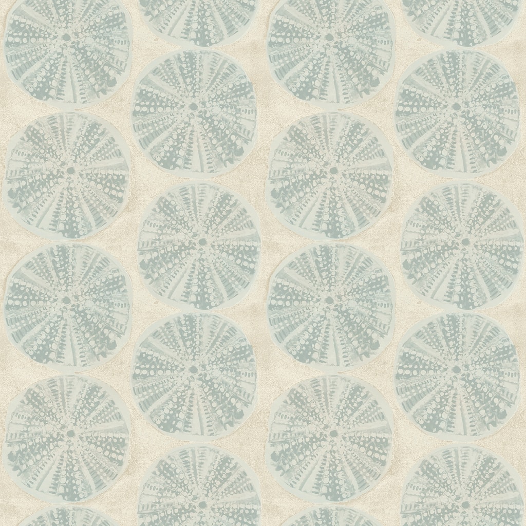 Chesapeake Sea Biscuit Aqua Sand Dollar Wallpaper