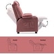 preview thumbnail 31 of 79, MCombo Big Kids Recliner Chair with Cup Holders , Velvet Fabric