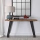 preview thumbnail 2 of 5, Uttermost Freddy 55" Long Wood Top Metal Console Table