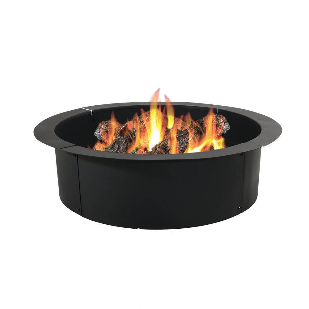 Shop Sunnydaze Heavy Duty Fire Pit Rim, Make Your Own In ...