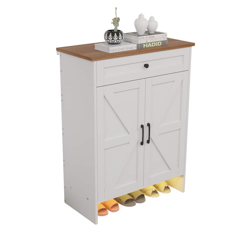 Moasis Shoe Storage Cabinet with Drawers Entryway Shoe Storage