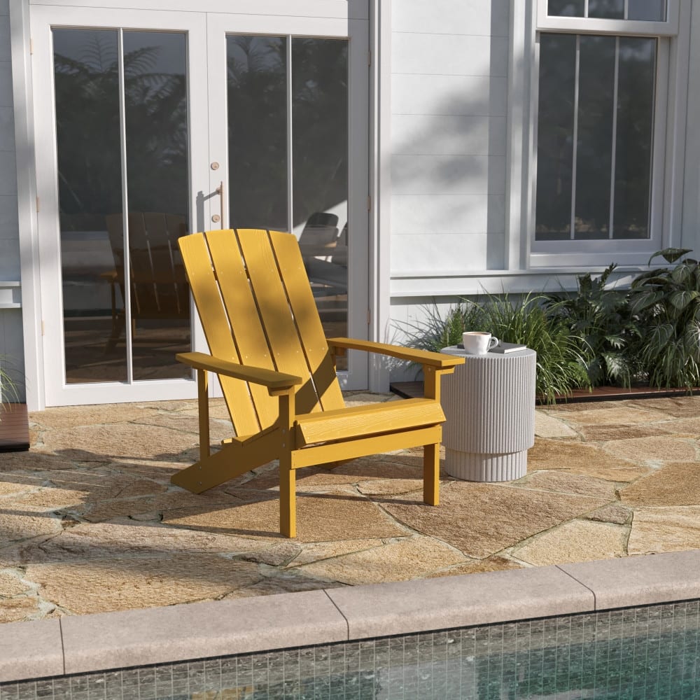 Outdoor All-Weather Poly Resin Wood Adirondack Chair