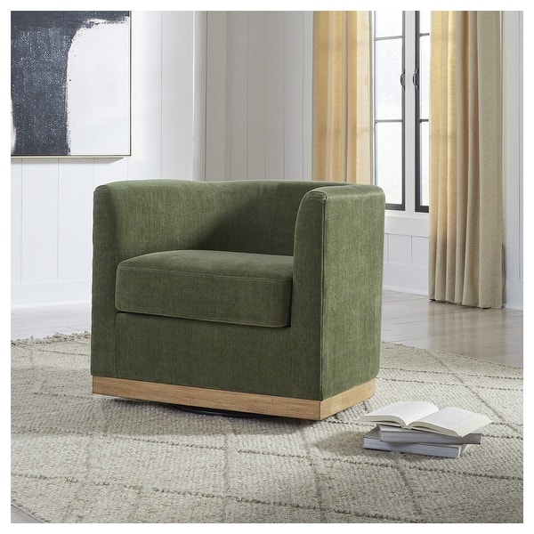 slide 2 of 12, Signature Design by Ashley Jersonlow Forest Green Swivel Chair - 34" W x 31.25" D x 28.88" H 34" W x 31.25" D x 28.88" H - Green