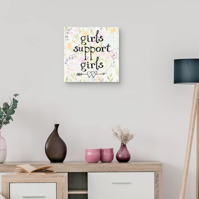 Girls Support Girls 2 by Nikki Chu Canvas Art Print