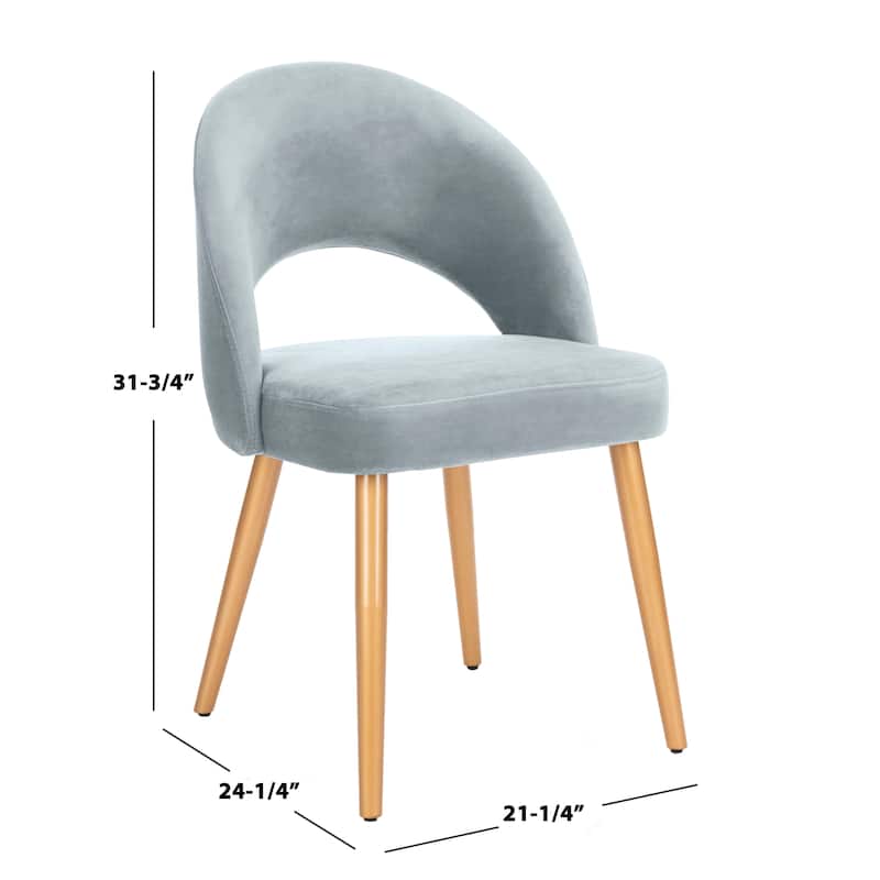 SAFAVIEH Reva Retro Dusty Rose/ Gold Chair (Set of 2) - 21.3" x 24.3" x 31.8" - 21Wx24Dx32H