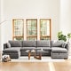 preview thumbnail 111 of 179, Mia Oversized Modular Sectional Fabric Sofa