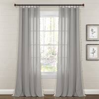 Lush Decor Linen Tassel Window Curtain Panel (Single Panel) - 84