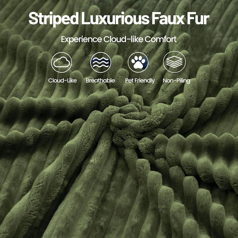 71" Corduroy Fabric 3-Seater Sectional Sofa, No Assembly Required