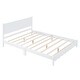 preview thumbnail 5 of 16, Retro Style Queen Size Wooden Platform Bed Frame and Rectangular Headboard