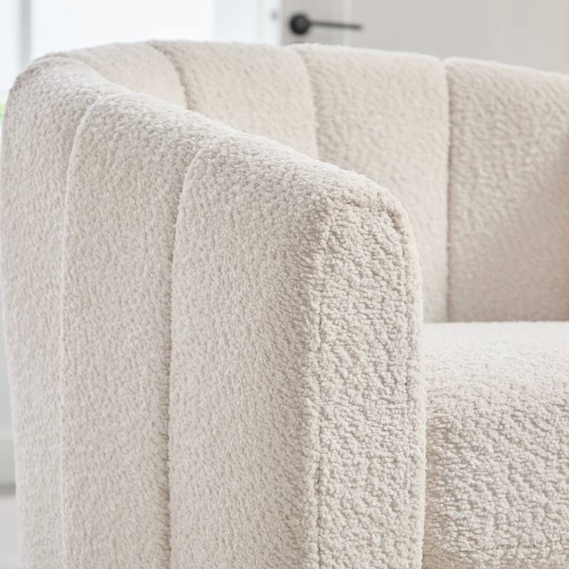 32.3" W Modern Swivel Accent Chair,Chenille Single Sofa Seating