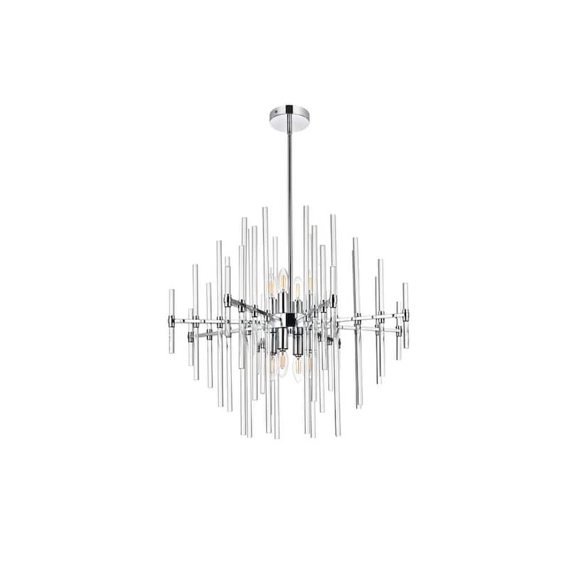 Samuel 27 inch Crystal Rod Pendant - N/A
