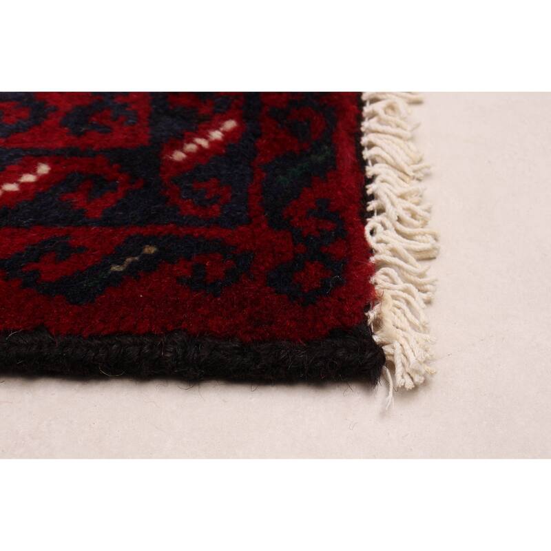 ECARPETGALLERY Hand-knotted Royal Baluch Red Wool Rug - 3'4 x 5'10