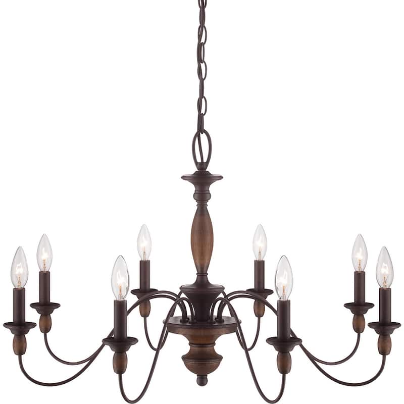 Holbrook 8-Light Chandelier in Tuscan Brown