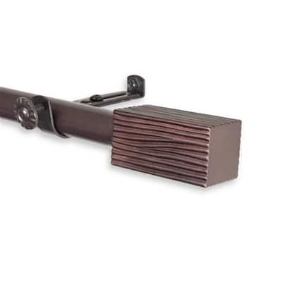 Tension Rod for Curtains - Adjustable Window Rod, Home Decor, Cocoa Finish, 65-Inch - 170