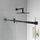 preview thumbnail 16 of 32, FELYL 48/60''W x 34''L x 76''H Frameless Sliding Corner Shower Enclosure Door