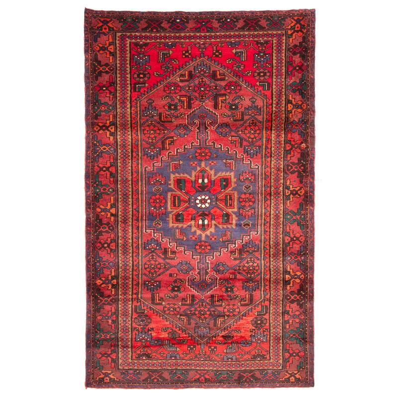ECARPETGALLERY Hand-knotted Anadol Red Wool Rug - 4'8 x 7'10