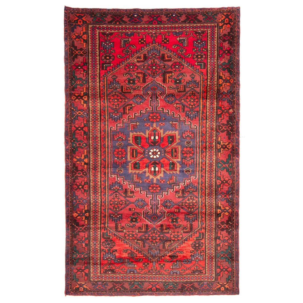 ECARPETGALLERY Hand-knotted Anadol Red Wool Rug - 4'8 x 7'10