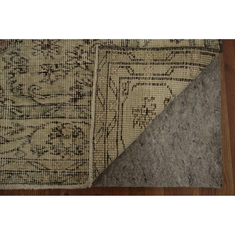 Hand Knotted Oriental 100% Wool Carpet Transitional Medallion Brown Anatolian Area Rug - 8' 8'' X 5' 10''
