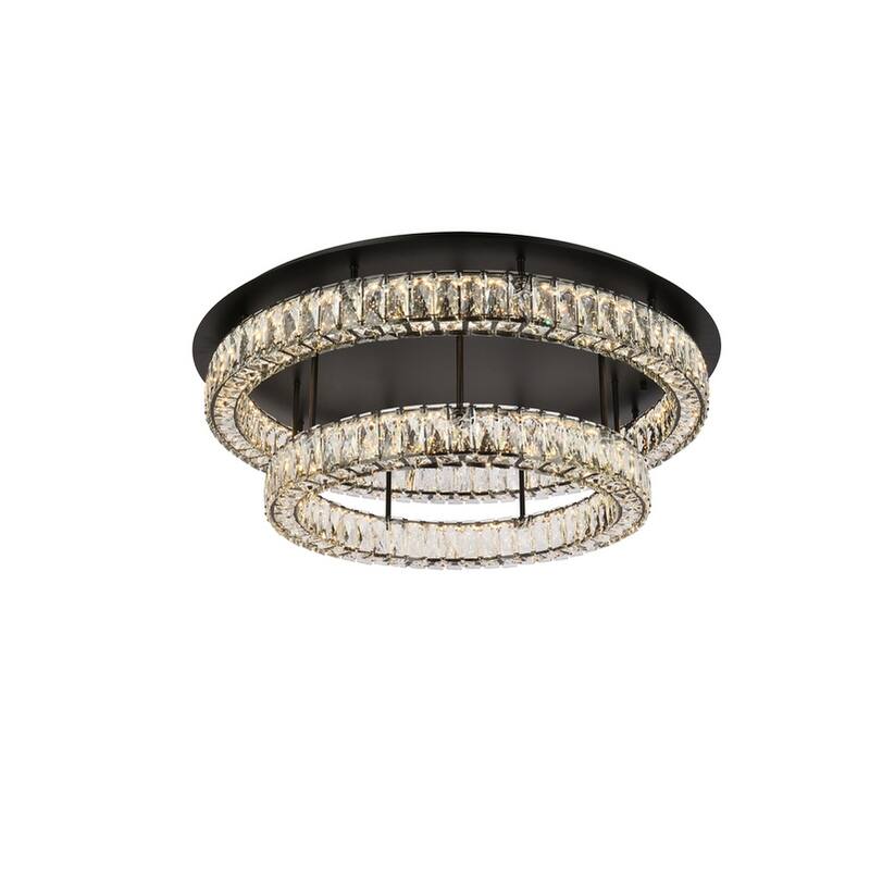 Indigo Home 33 inch LED double flush mount in black