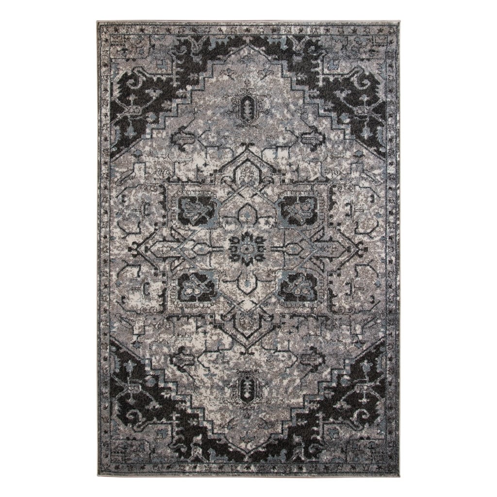 Qemak Power Loomed Stain Resistant Area Rug By HomeRoots - 2' x 3'