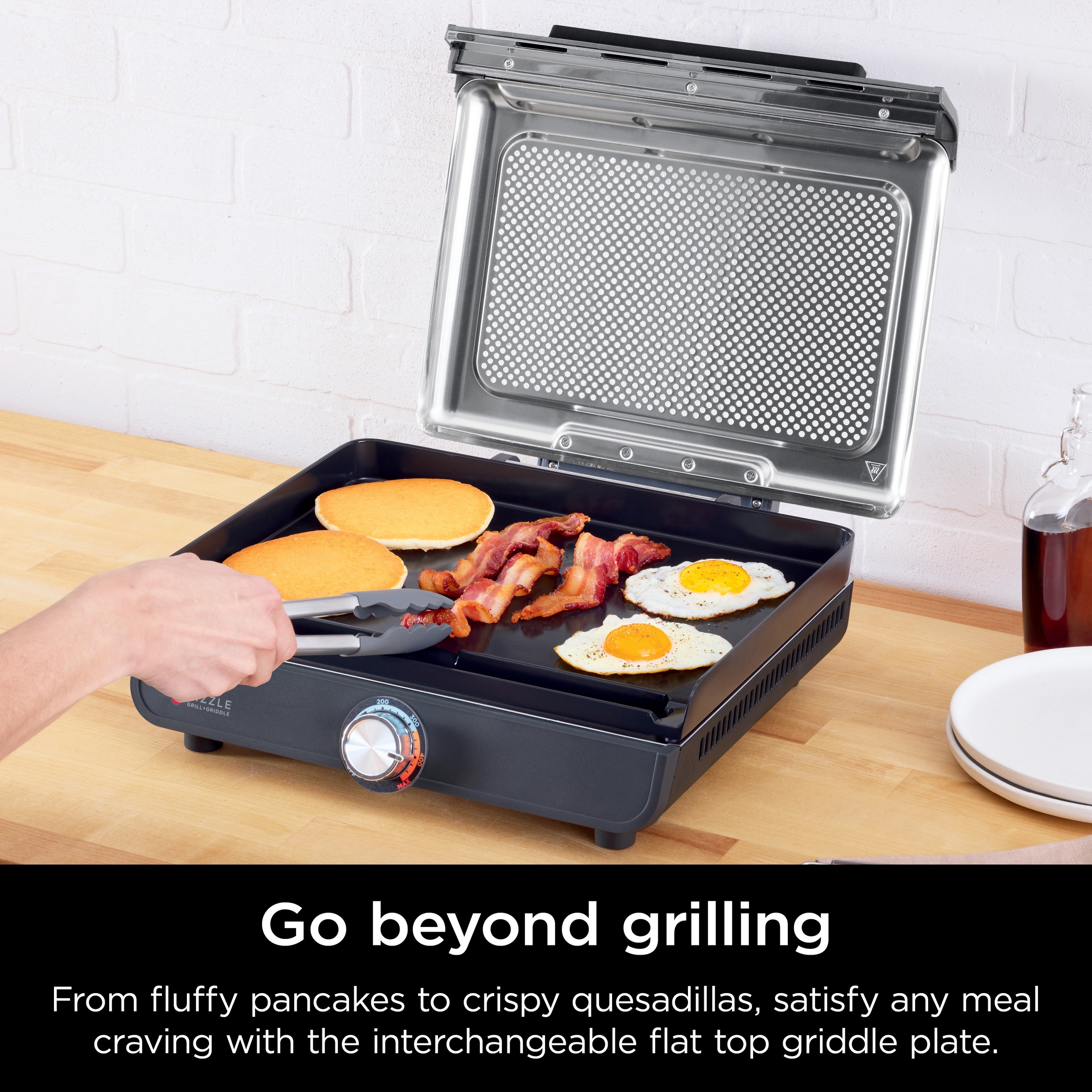 Ninja GR101 Sizzle Smokeless Indoor Grill & Griddle 