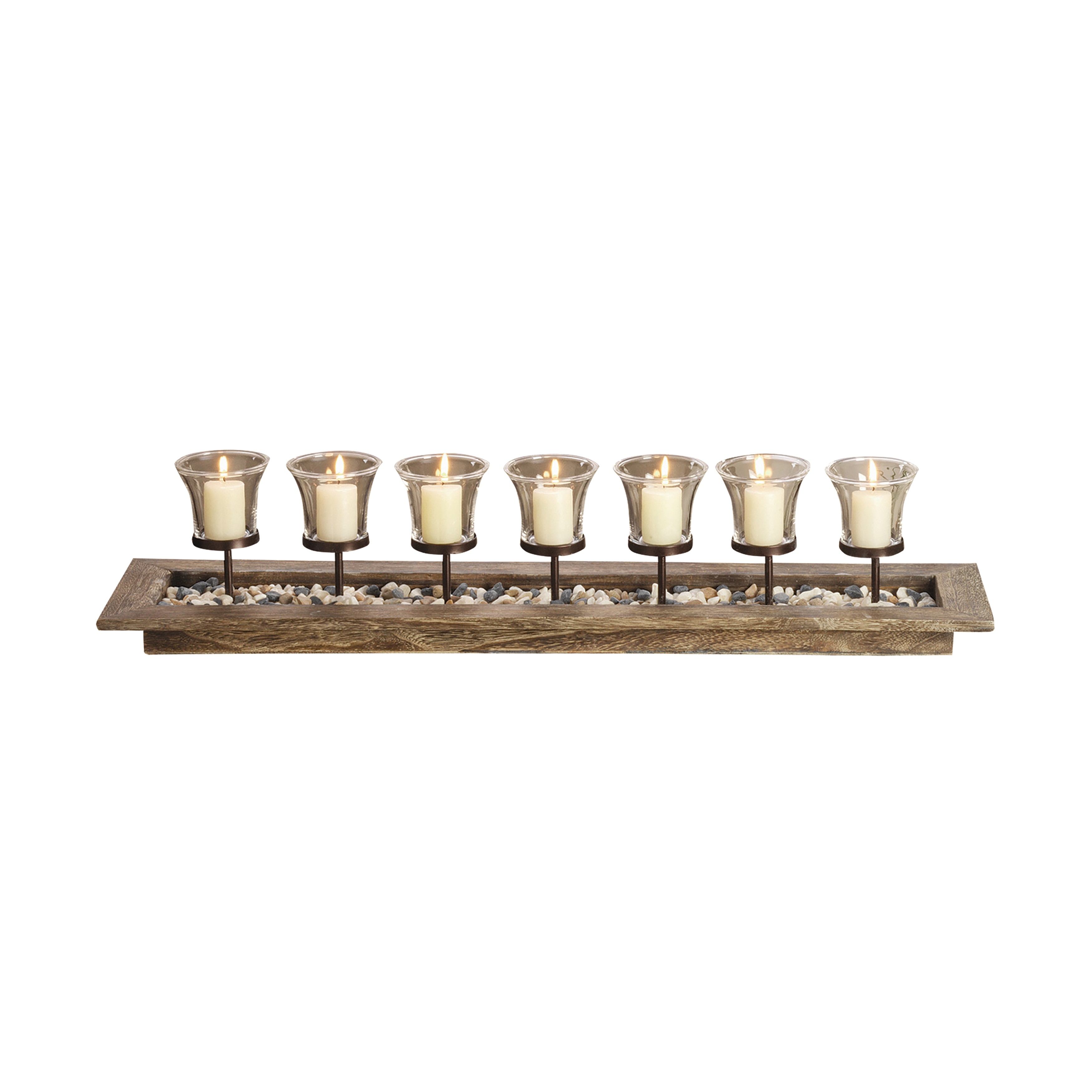 Elk Home Firenza Natural Wood 32 Inch Wide Centerpiece