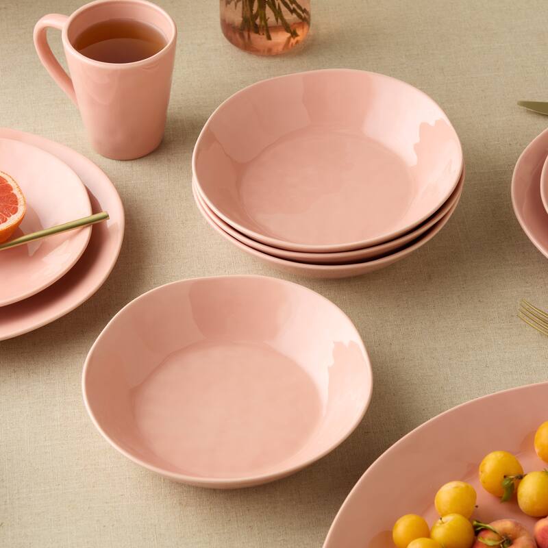 Certified International Desert Rose 9.5" Soup/Cereal Bowls,Set of 4 - 9.5'' W x 9.5'' D x 2'' H