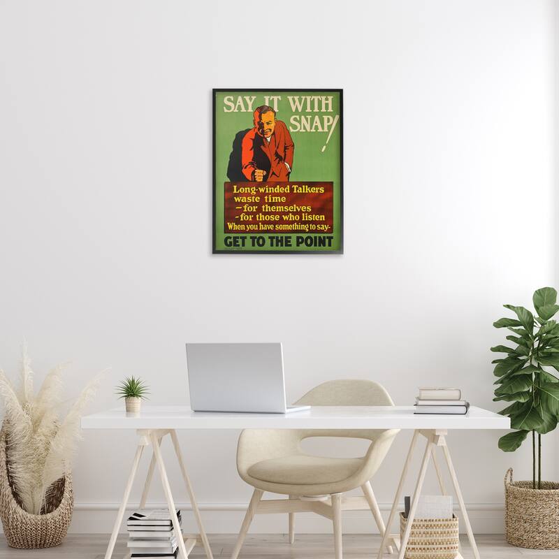 Stupell Vintage Say It With Snap Framed Giclee Art Design By Marcus Jules