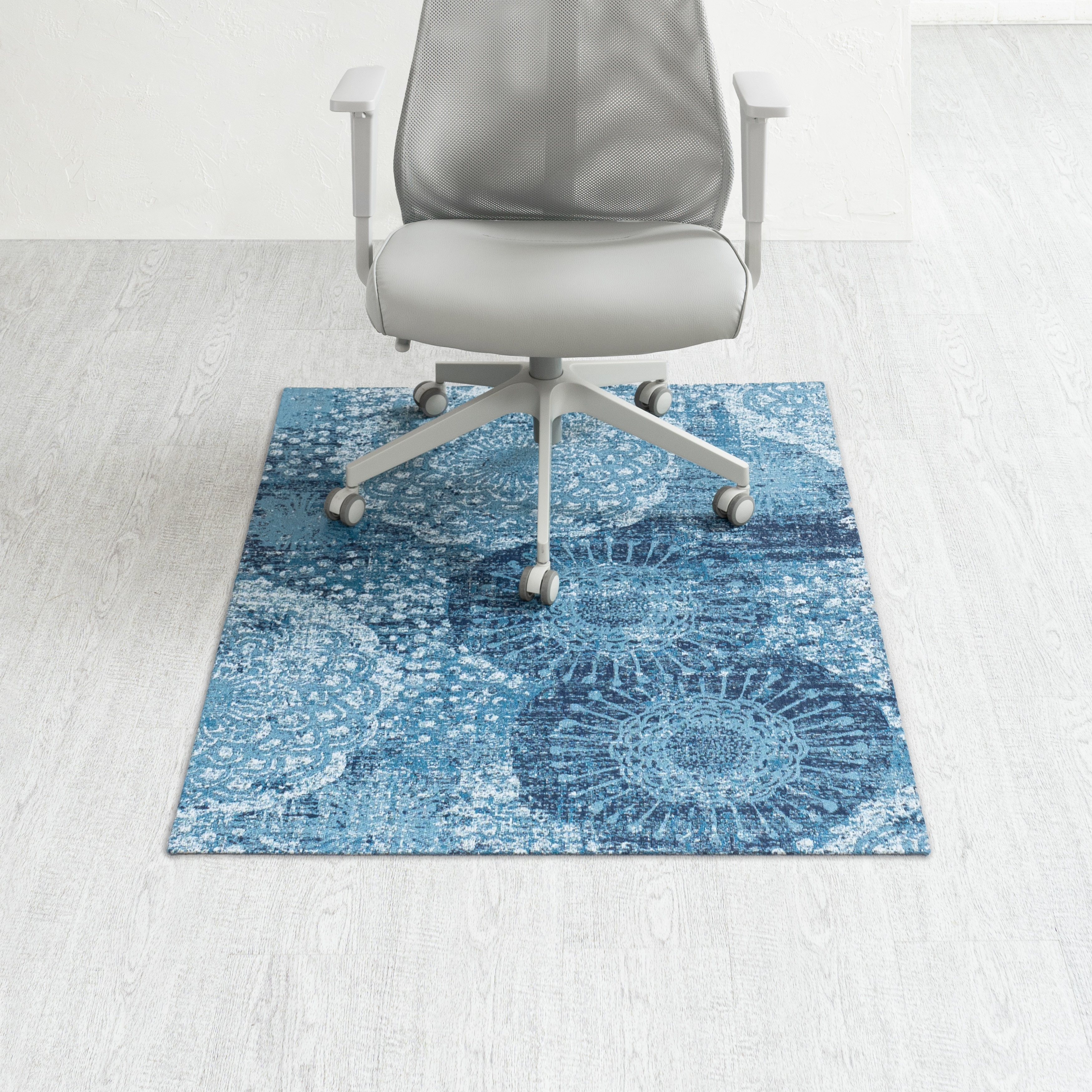 Jani 36"x48" Rug'd Chair Mat-Rug Style Office Chairmat for Carpet & Hard Floors| 0.25" Thick |Non-Slip, Foldable Desk Chair Mat