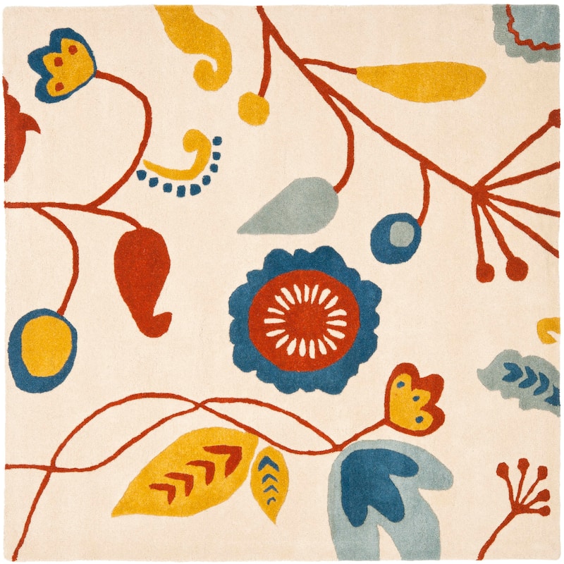 SAFAVIEH Handmade Soho Kaleena Floral N.Z. Wool Rug