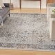 preview thumbnail 22 of 58, Nourison Astra Machine Washable Indoor only Persian Area Rug 6' 7" x 9' - Ivory/Blue - Rectangle