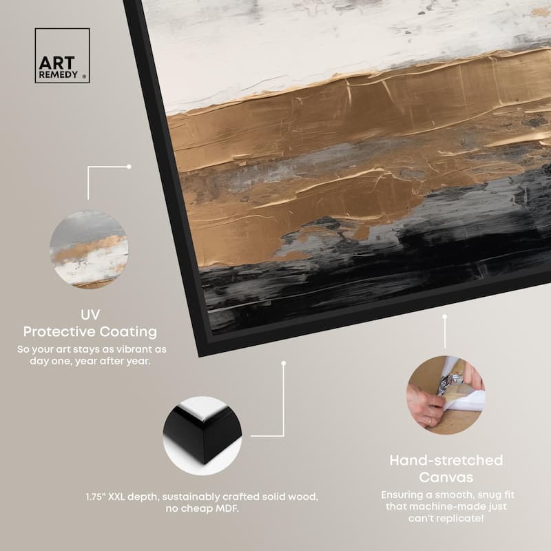Moonlit Gold II Canvas by Art Remedy