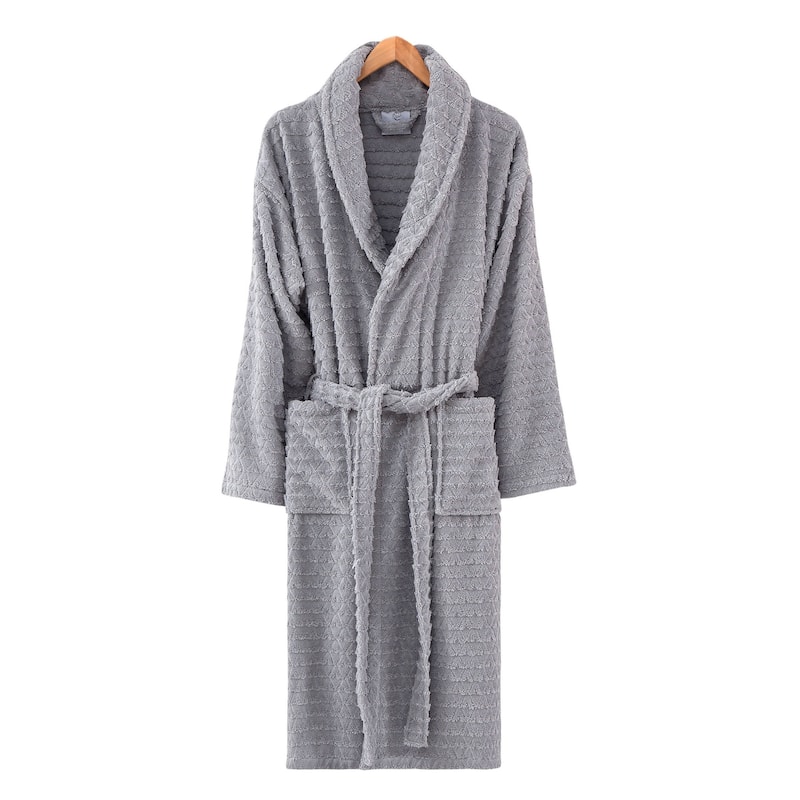 Ozan Premium Home Azure Bathrobes Collection 100% Turkish Cotton Unisex Terry Cloth Bathrobe