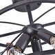 preview thumbnail 5 of 8, 3-Light Rustic Semi Flush Mount Wooden Ceiling Light Fixture - 13.78''