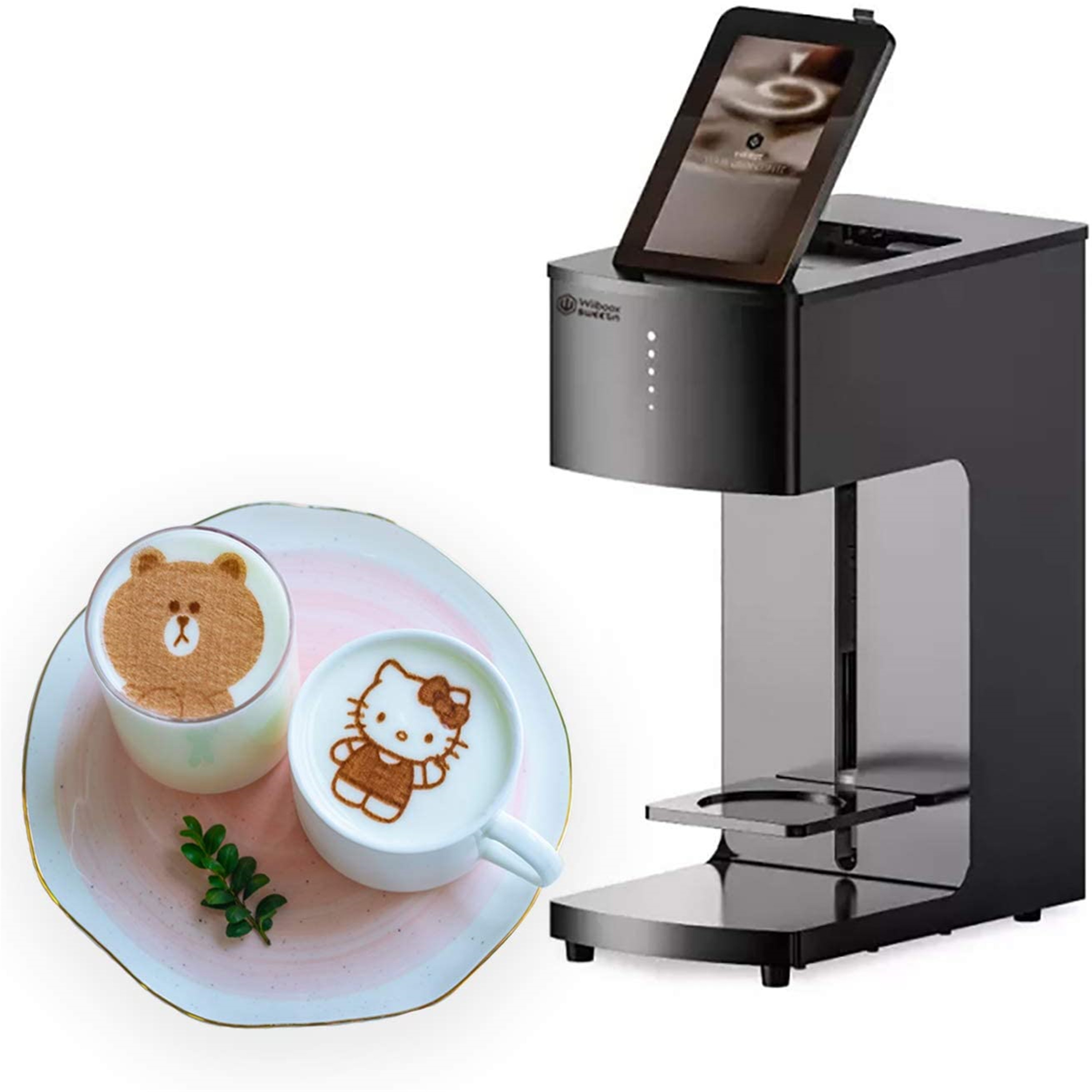 Latte art printing machine top