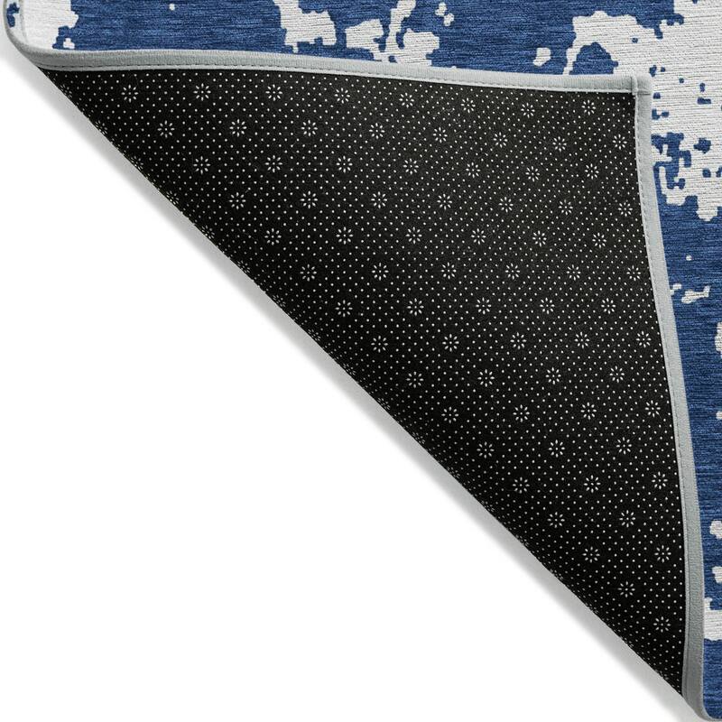 Machine Washable Indoor/ Outdoor Chantille Abstract Rug