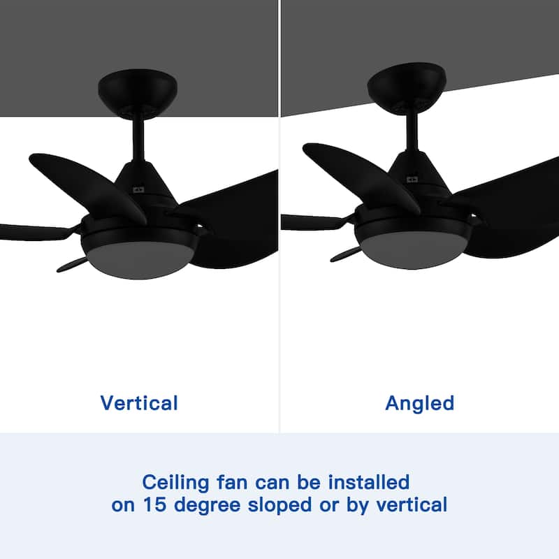 30" 3 Speed Intergrated LED Ceiling Fan Lighting with ABS Blade