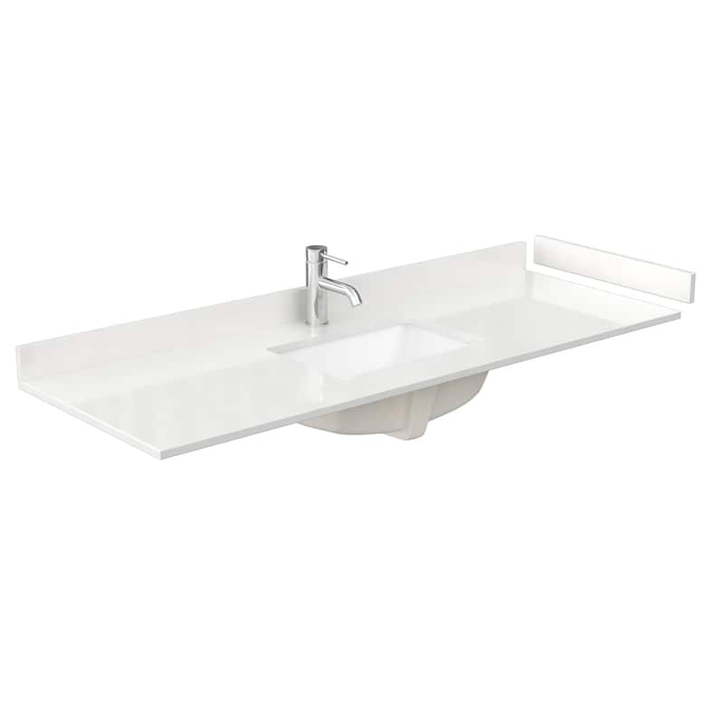 Icon 60-inch Single Vanity, Quartz Top