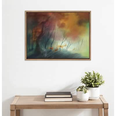 Kate and Laurel Sylvie Waltz of the Stags Framed Canvas by Faryn Hughes
