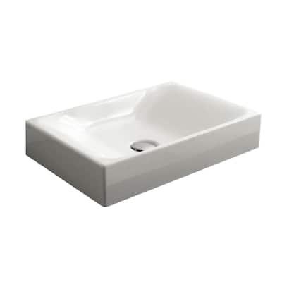 WS Bath Collections 19-11/16" Ceramic Vessel Bathroom Sink