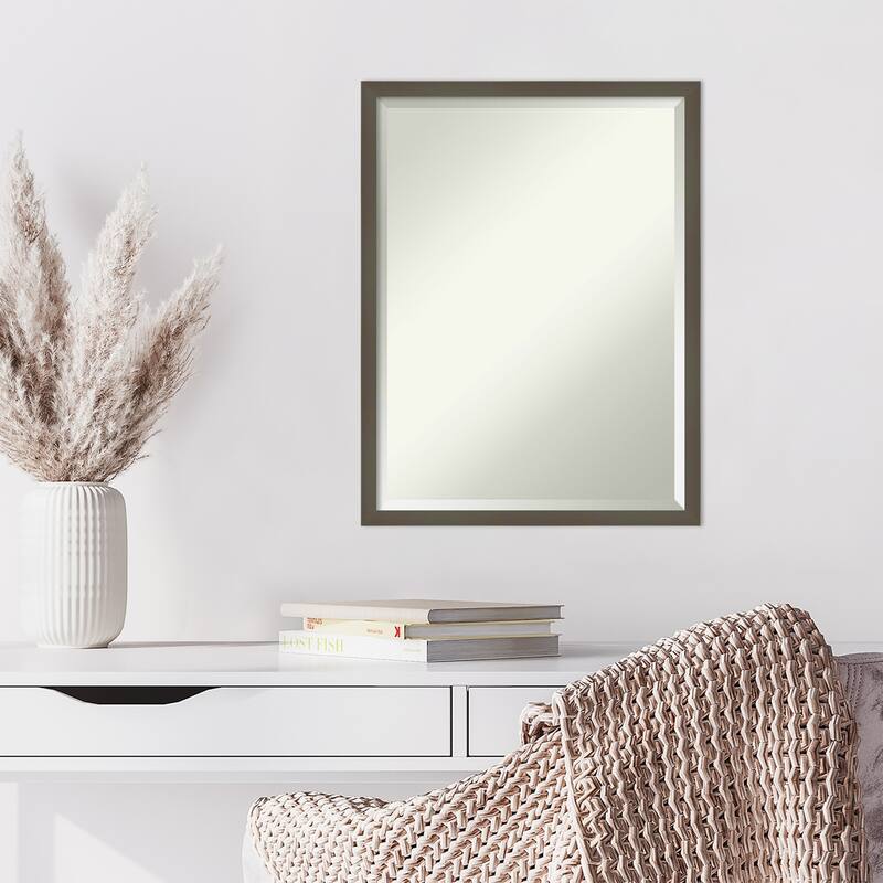 Beveled Wood Wall Mirror - Svelte Frame