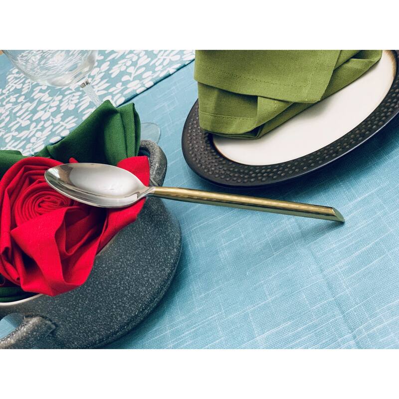Hammered Stainless Steel Flatware set of 20 pieces