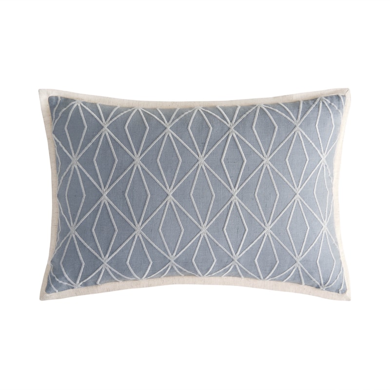 Aretha Blue Moon 12" X 18" Decorative Pillow - Accent - 12"x18" - Polyester