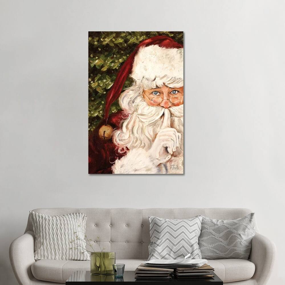 iCanvas "Secret Santa" by Patricia Pinto Canvas Print