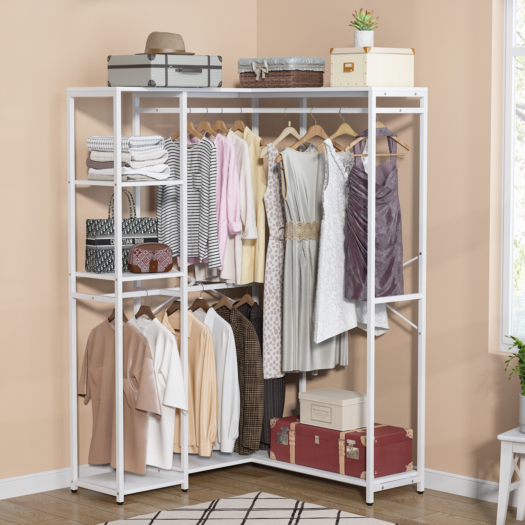 https://ak1.ostkcdn.com/images/products/is/images/direct/b83b9d255d73d94bfd87ee7618193e142b3e89e9/Heavy-Duty-Clothes-Rack-Corner-Freestanding-Closet-Organizer-with-Storage-Shelves-and-4-Hanging-Rods.jpg
