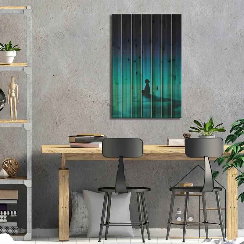 Cloud Rider Print On Wood by Stoian Hitrov - Multi-Color