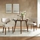 preview thumbnail 1 of 40, HULALA HOME Hipolito Mid Century Modern Ergonomic Dining Chair with Solid Wood Legs Set of 2 Beige