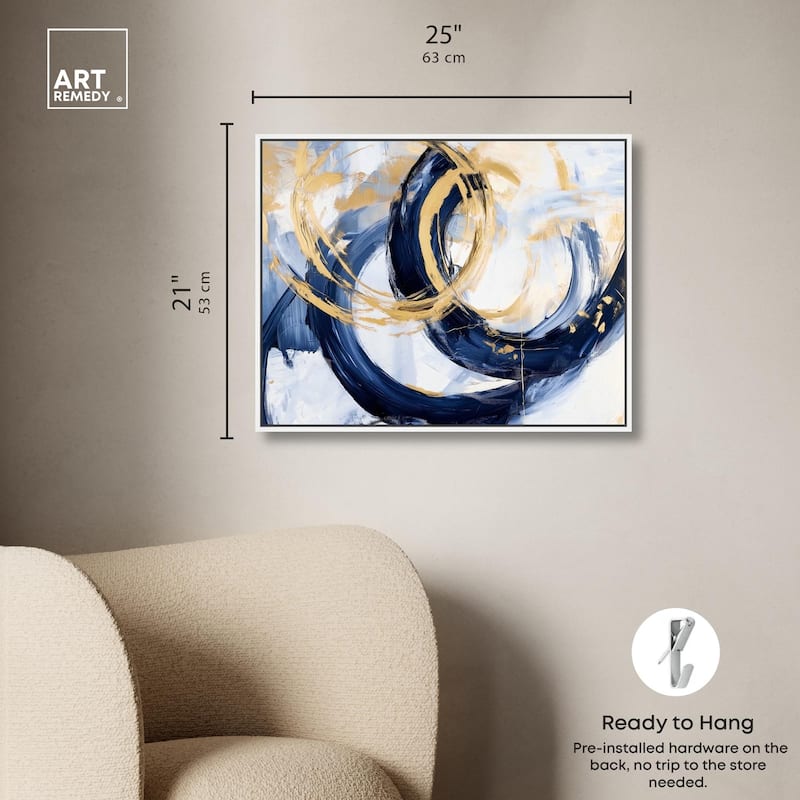 Bold Whirl I Canvas by Art Remedy