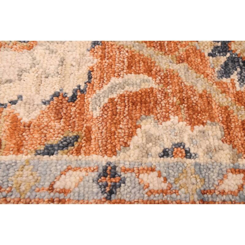 ECARPETGALLERY Hand-knotted Jules Serapi Burnt Orange Wool Rug - 8'0 x 10'0